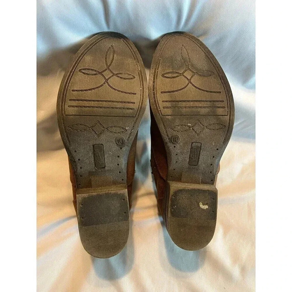 Austin Trading Co Brown Suede Booties Size 10 - Picture 5 of 5